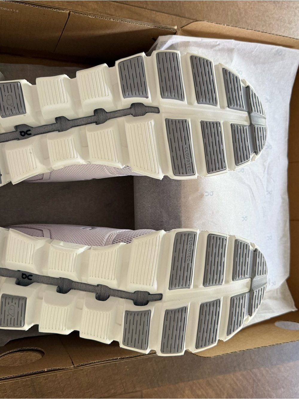 On Running Women's Lavender and White Cloud Athletic Shoe - Picture 4 of 5